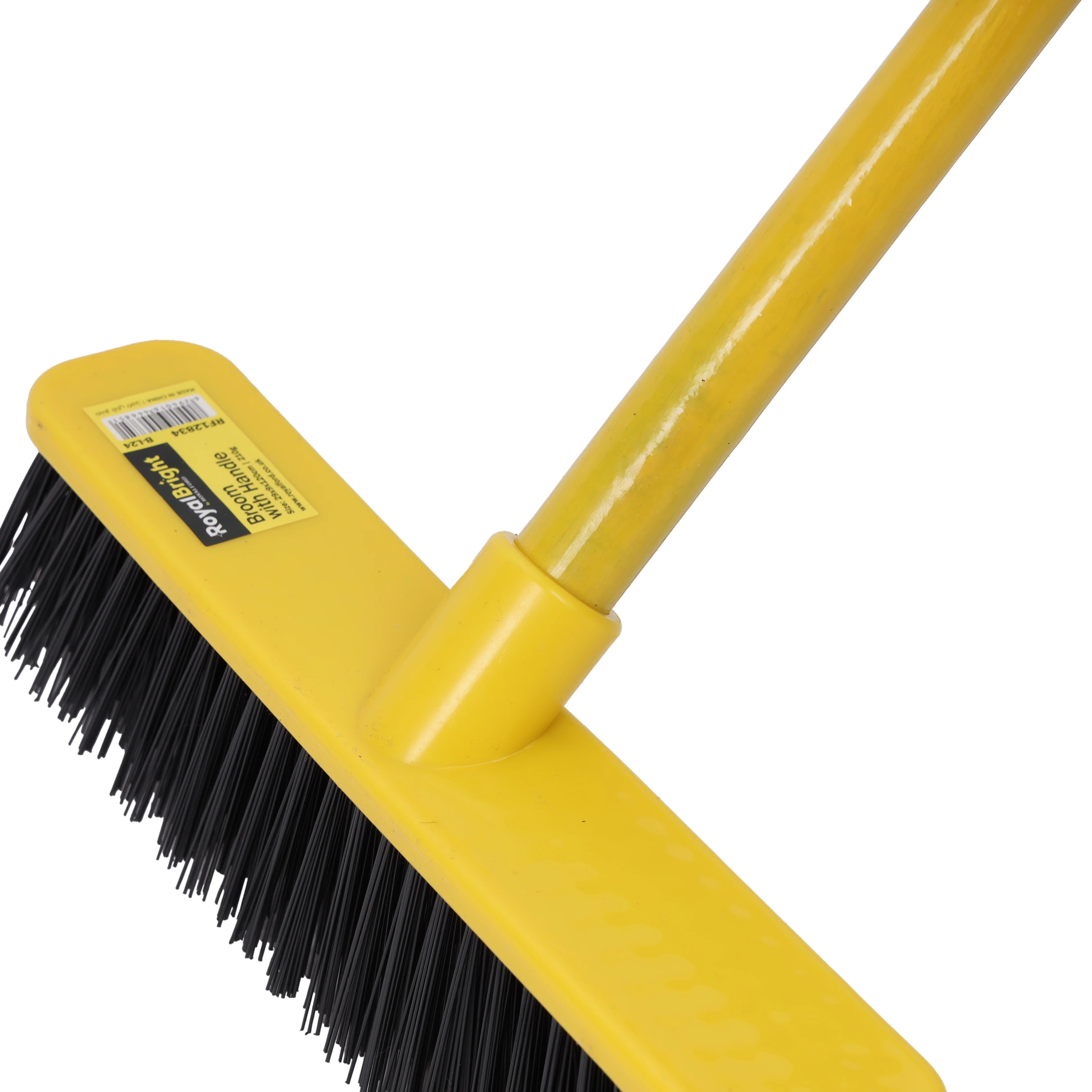 Royalford RF12834 RoyalBright Floor Broom| 29cm head, hard bristles & durable wooden handle| ergonomic design for precise & efficient multipurpose cleaning use| - Image 5