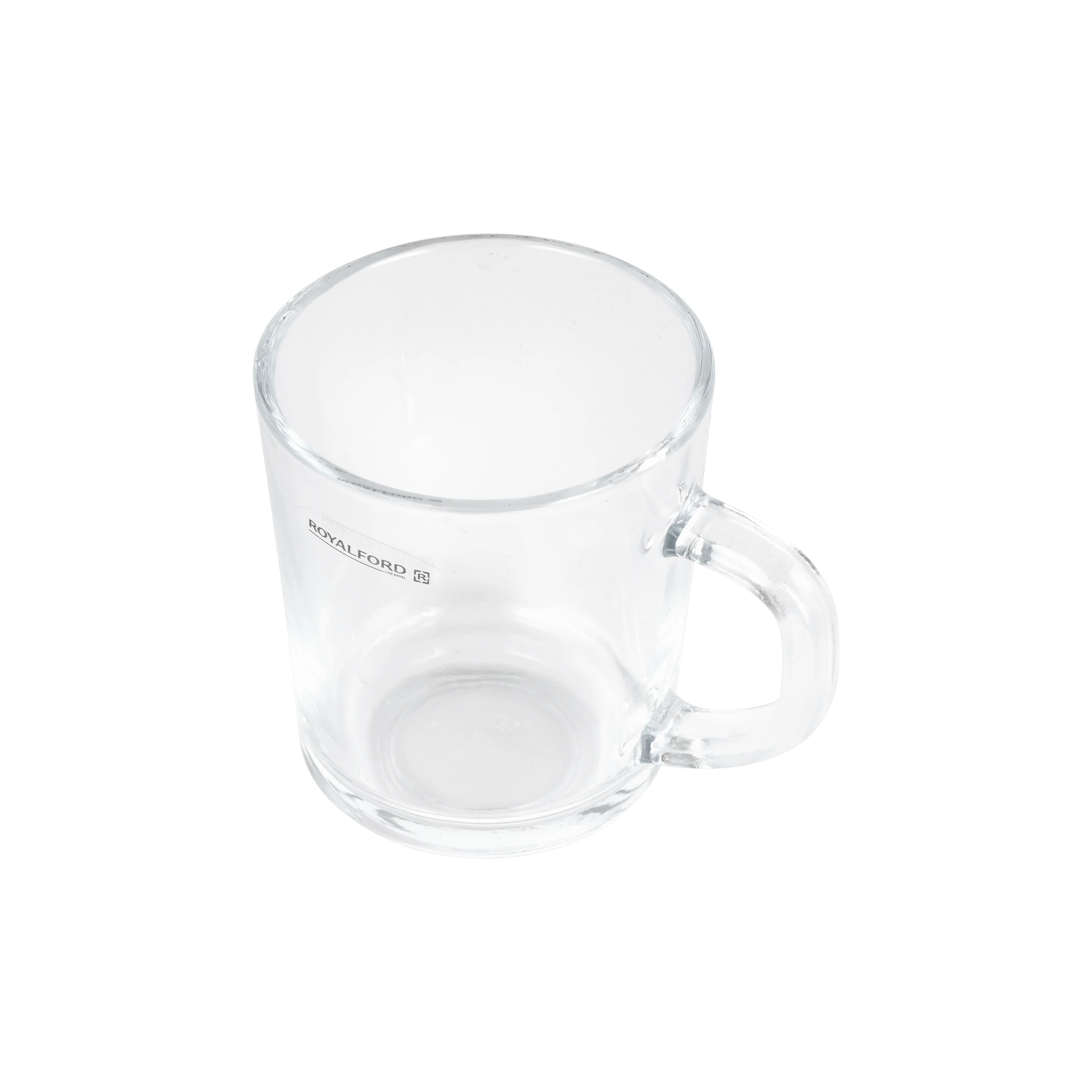 Royalford RF2752-GW glass tumbler set 220ml 3pcs| made from durable clear glass with ergonomic handles| ideal for tea, coffee & beverages, perfect for daily use| - Image 3