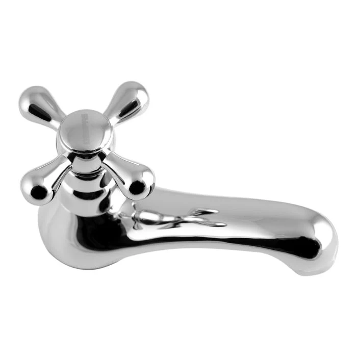 Pillar Basin Taps with Stylish Chrome Mirror Finish, Solid Metal Lever Handle for Hot and Cold Water, Easy to Install Bathroom Taps Set - Image 3