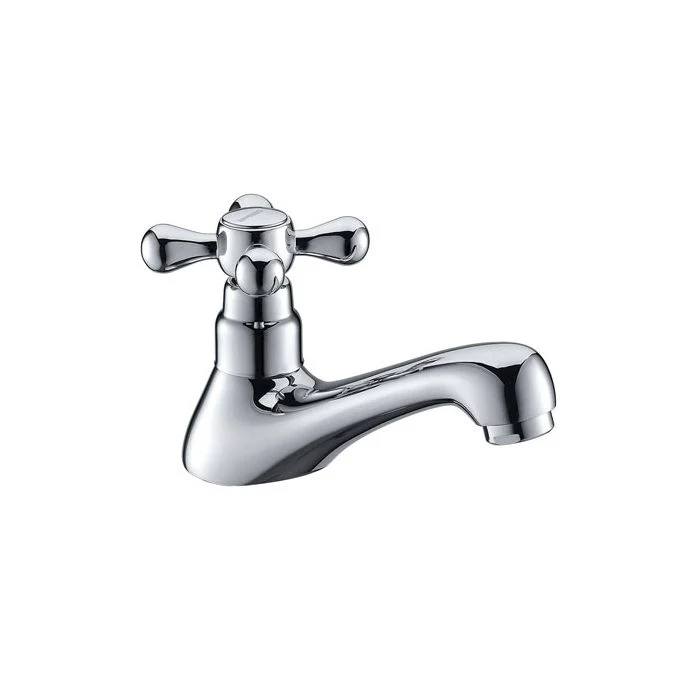 Pillar Basin Taps with Stylish Chrome Mirror Finish, Solid Metal Lever Handle for Hot and Cold Water, Easy to Install Bathroom Taps Set - Image 4