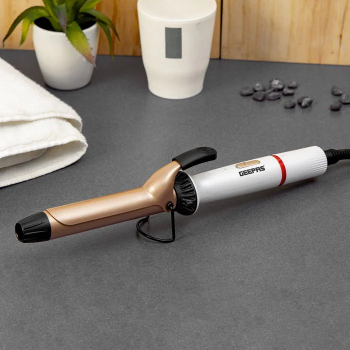 Portable Instant Pro Curling Iron with Titanium Barrel Coating, Auto-Shut Off 30-minutes Timer & 5-level  Auto Shut Off GHC86011 Geepas - Image 3