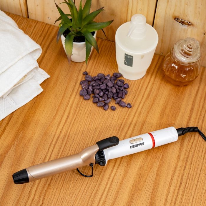 Portable Instant Pro Curling Iron with Titanium Barrel Coating, Auto-Shut Off 30-minutes Timer & 5-level  Auto Shut Off GHC86011 Geepas - Image 4