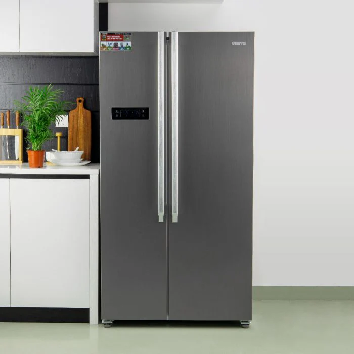 Powerful Large 650L No-Frost Side-By-Side Refrigerator GRFS6521SXHN Geepas - Image 2