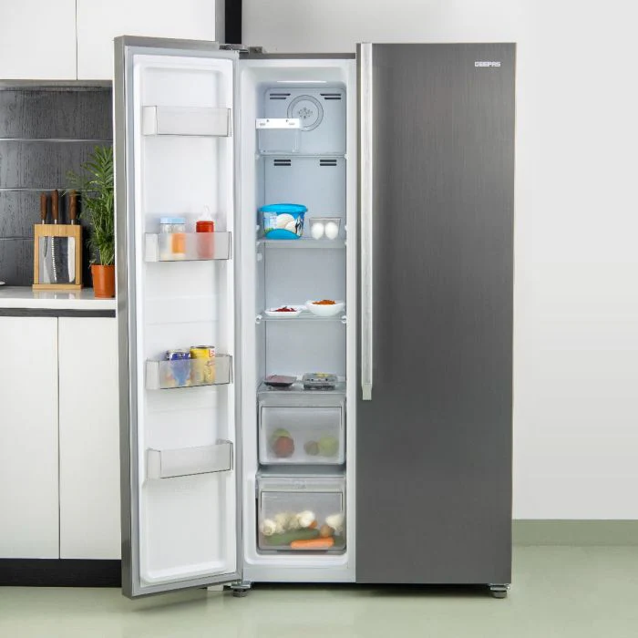 Powerful Large 650L No-Frost Side-By-Side Refrigerator GRFS6521SXHN Geepas - Image 5