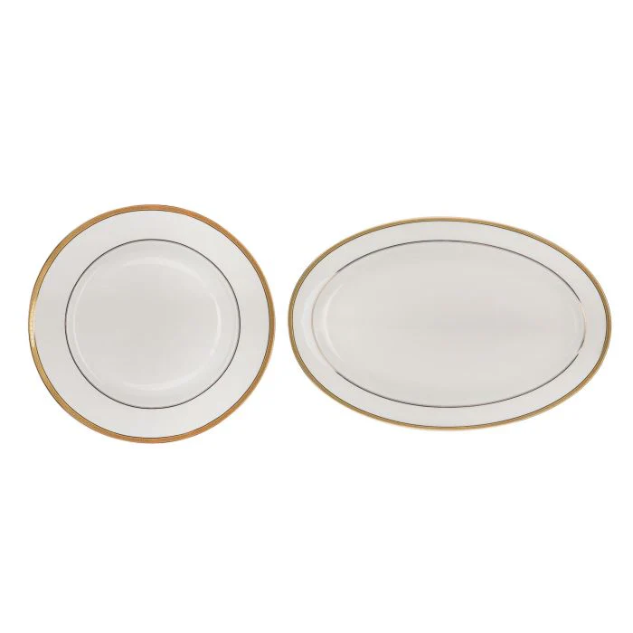 Premium Porcelain Dinner Set, 20pcs Set, RF10490 | Chip Resistant | Dishwasher Safe | Freezer Safe | Plates, Dishes, Bowls, Spoons, Service For 6 - Image 4