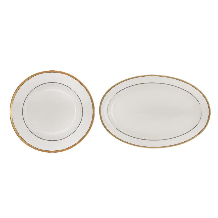 Premium Porcelain Dinner Set, 20pcs Set, RF10490 | Chip Resistant | Dishwasher Safe | Freezer Safe | Plates, Dishes, Bowls, Spoons, Service For 6 - Image 7