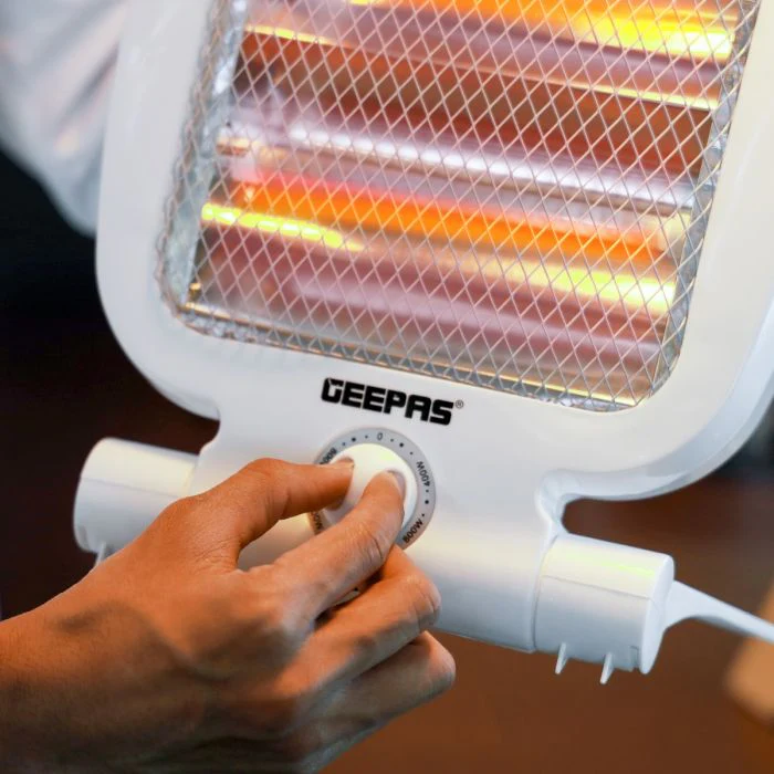 Quartz Heater, Adjustable Thermostat, GQH28521 -  Instant Heating, Automatic Tip-Over Protection, 400W/800W Heating Power - Image 7