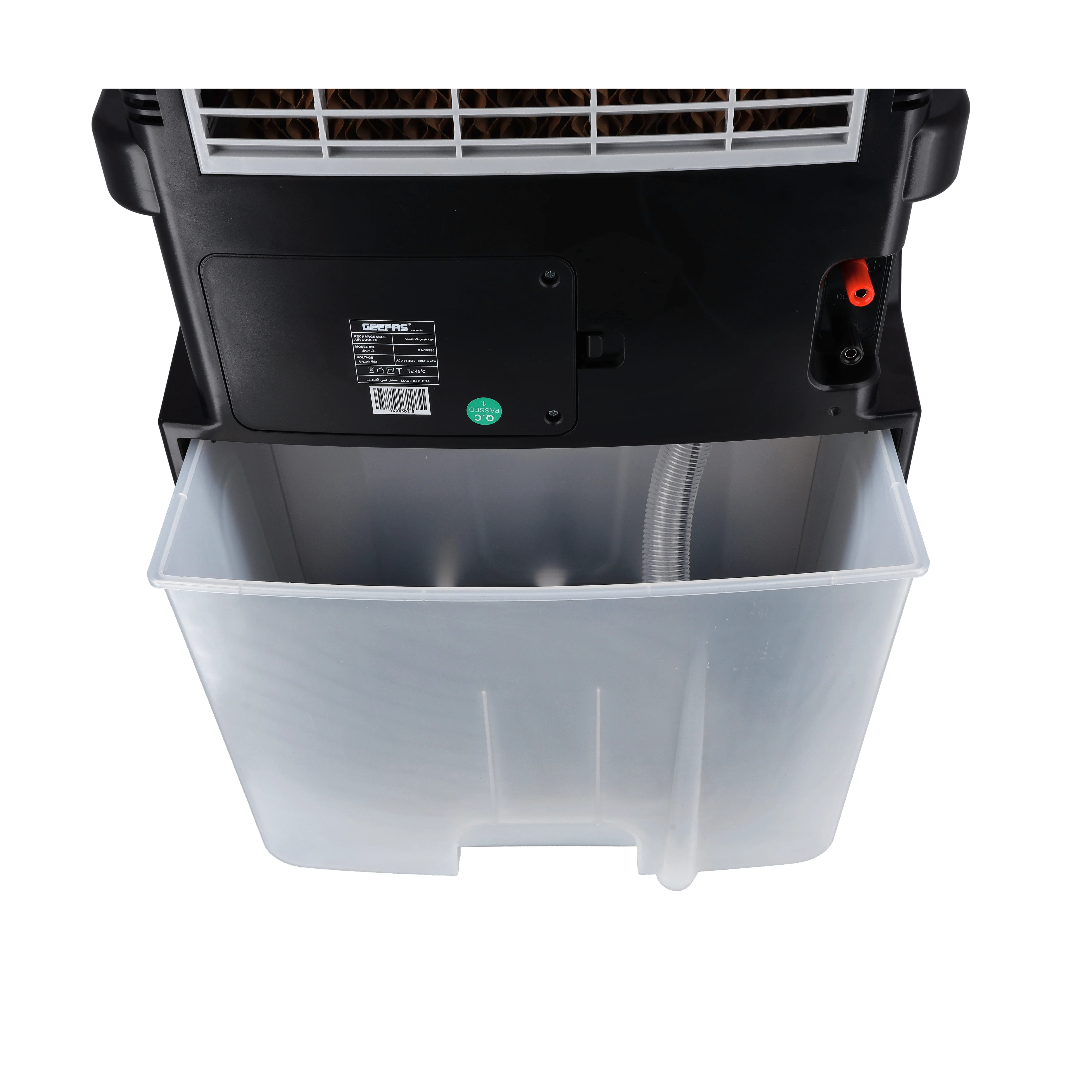 Geepas GAC9580 Rechargeable Air Cooler| Portable AC/DC Cooling System with 12V 4.5Ah Battery|3-Speed Settings| Long Backup Duration| Compact & Energy Efficient Design - Image 5
