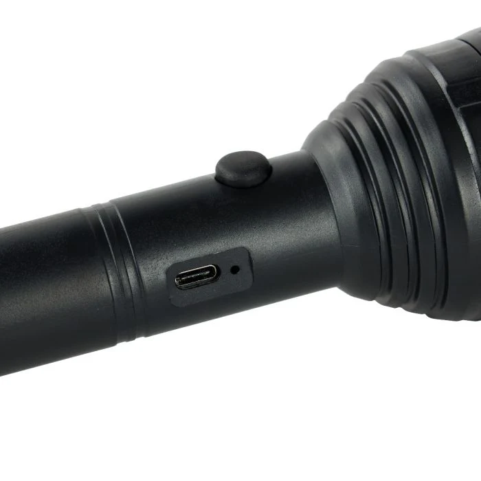 Rechargeable LED Flashlight, USB Rechargeable, GFL51052 | 8hrs Working Torch | Lithium Battery | Ideal for Camping, Trekking & Outdoor Activities - Image 2