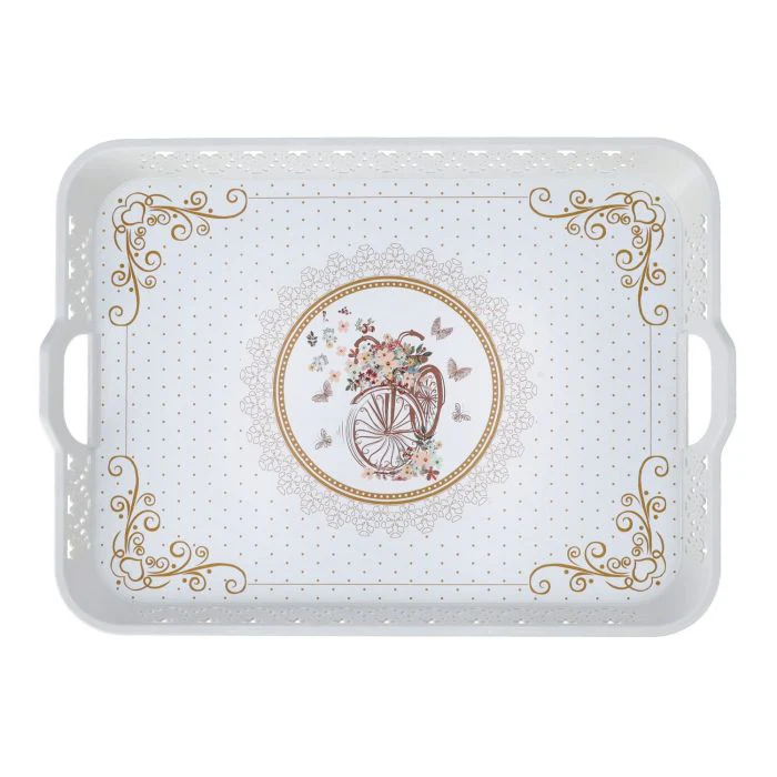 Rectangular Oya Tray, Breakfast & Cereal Tray, RF10920 | Ideal for Home & Restaurant | Long Lasting & Lightweight | Elegant Design | Premium Plasticware | BPA-free & Odourless - Image 5