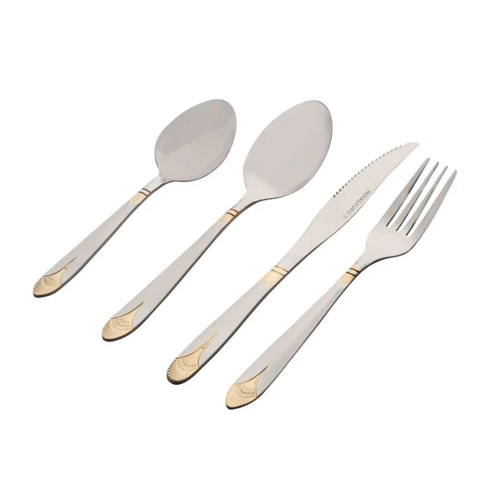 Royal Cutlery Set, 24 Pcs, Stainless Steel Spoon, RF10314 | Cutlery Set for 6 People | Spoon, Knife and Fork Sets | Ideal for Home/ Party/ Restaurant | Mirror Polished, Dishwasher Safe - Image 6