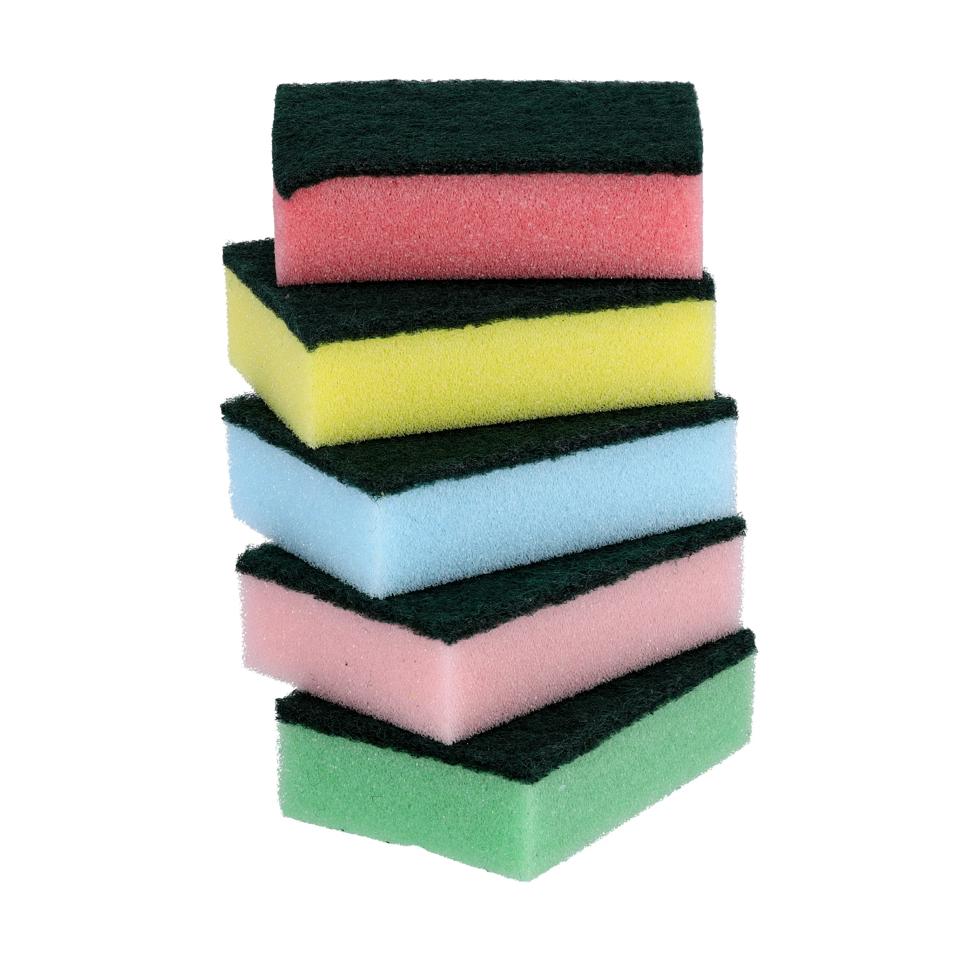 Royal Ford RF4860 SS Rosele Wilkin’s Sponge Scouring Pad 5 Pcs |  Heavy Duty Kitchen Cleaning Sponges | Long Lasting Dual Layer Scrub Pads | Multipurpose Cleaning Use - Image 2