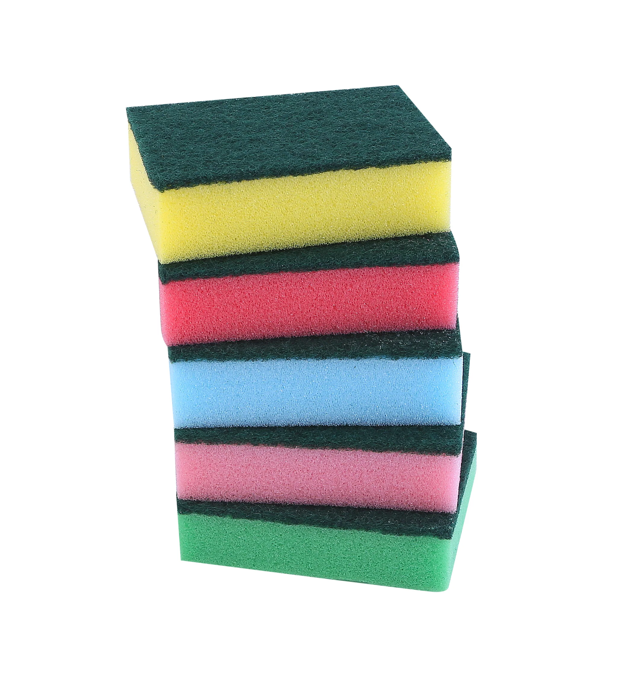Royal Ford RF4860 SS Rosele Wilkin’s Sponge Scouring Pad 5 Pcs |  Heavy Duty Kitchen Cleaning Sponges | Long Lasting Dual Layer Scrub Pads | Multipurpose Cleaning Use - Image 3