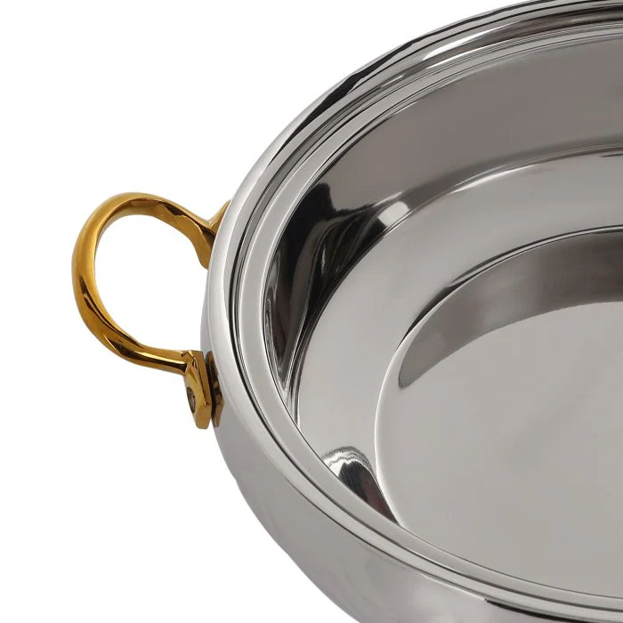 Royalford 1.5L SS Mughal Dome Hot pot - Insulated Serving Pot with Lid | Comfortable Handle | Ideal Catering, Storage Saver for Everyday Use | Keeps Food Warm or Cold (Silver) - Image 3