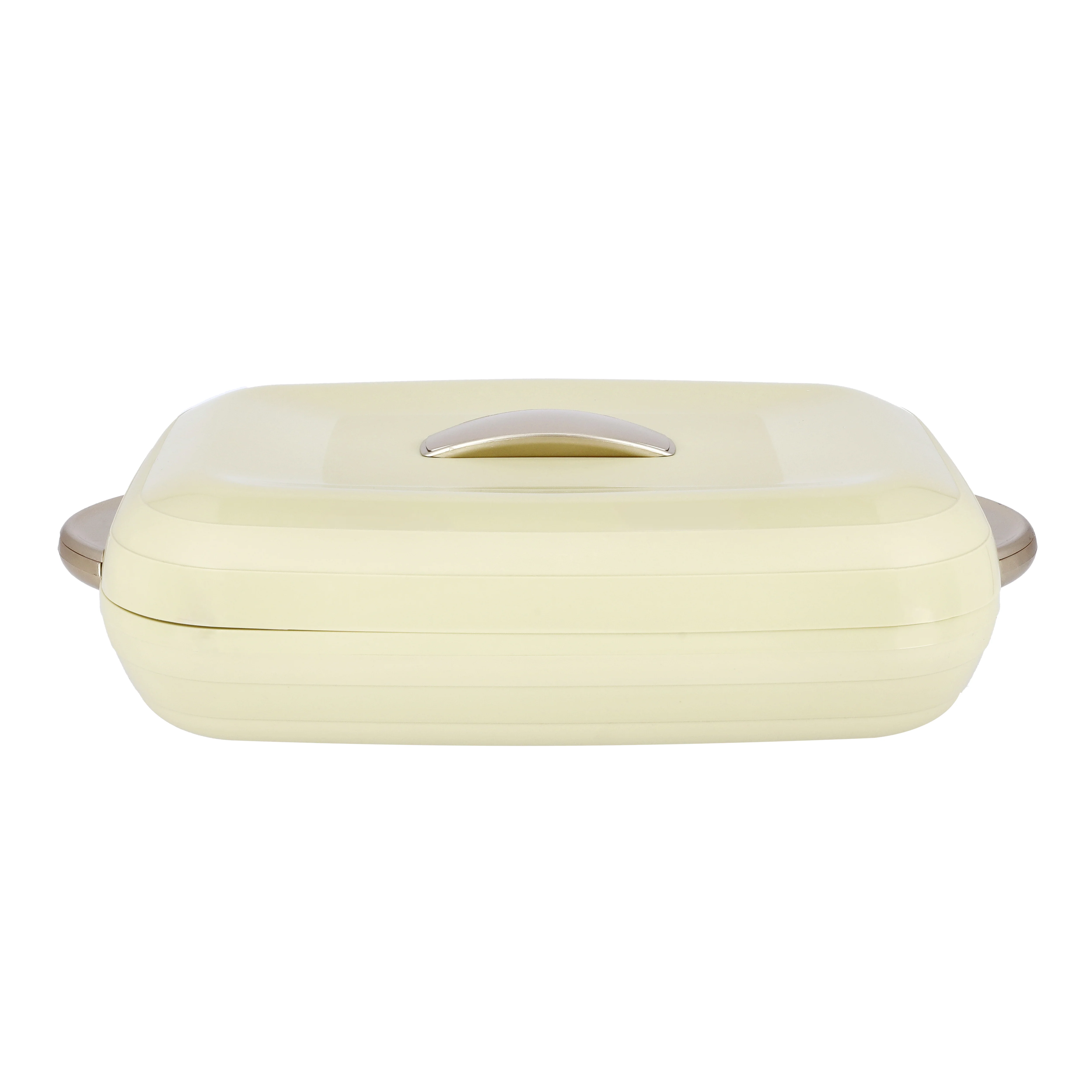 Royalford 3.5L Insulated Oval Hot Pot - Inner Glass Container, Elegant Hot Pot Food Warmer/Cooler | Thermal Soup/Salad Serving Bowl Hot Food Container with Comfortable Handles