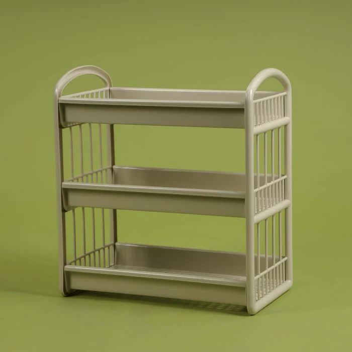 Royalford 3-Layer Storage Shelf- RF10885| Plastic Storage Rack| Multi-Purpose Storage Rack| Stand for Fruits, Vegetables, Containers, Toiletries, etc.| Storage Shelf for Home, Office and Kitchen - Image 6