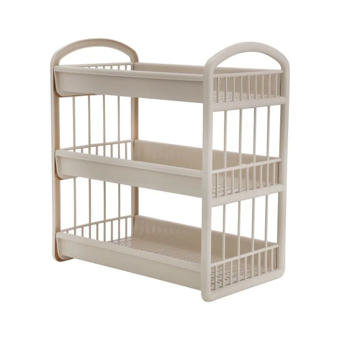 Royalford 3-Layer Storage Shelf- RF10885| Plastic Storage Rack| Multi-Purpose Storage Rack| Stand for Fruits, Vegetables, Containers, Toiletries, etc.| Storage Shelf for Home, Office and Kitchen - Image 7