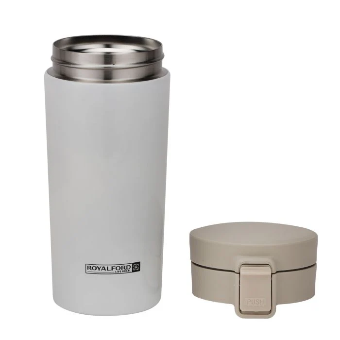 Royalford 380 ML / 12.8oz Stainless Steel Vacuum Tumbler- RF11247| High-Quality Vacuum Insulation Preserves the Flavor and Freshness| Portable, Leak-Resistant and Light-Weight| Suitable for Indoor and Outdoor Use| Brown - Image 3