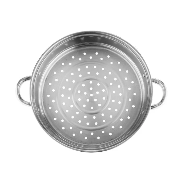 Royalford 4-Layer Stainless Steel Steamer Pot RF10427 |7L Multi-Purpose 30cm Steamer| Tempered Glass Lid| Mirror-Finish Body| Universal Hob Compatibility & Durable Steel - Image 5