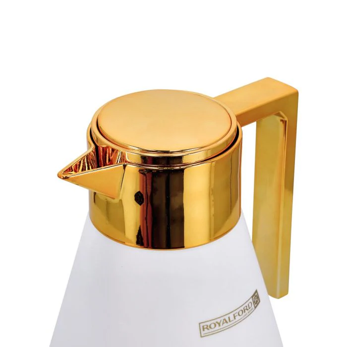 Royalford Aalia 1 L Vacuum Flask- RF11156| Double-Walled Flask with Pink Glass Inner and PP Outer Body| Keeps Your Drinks Hot or Cold| Leak-Proof and Portable Design| Suitable for Indoor and Outdoor Use| Grey - Image 3