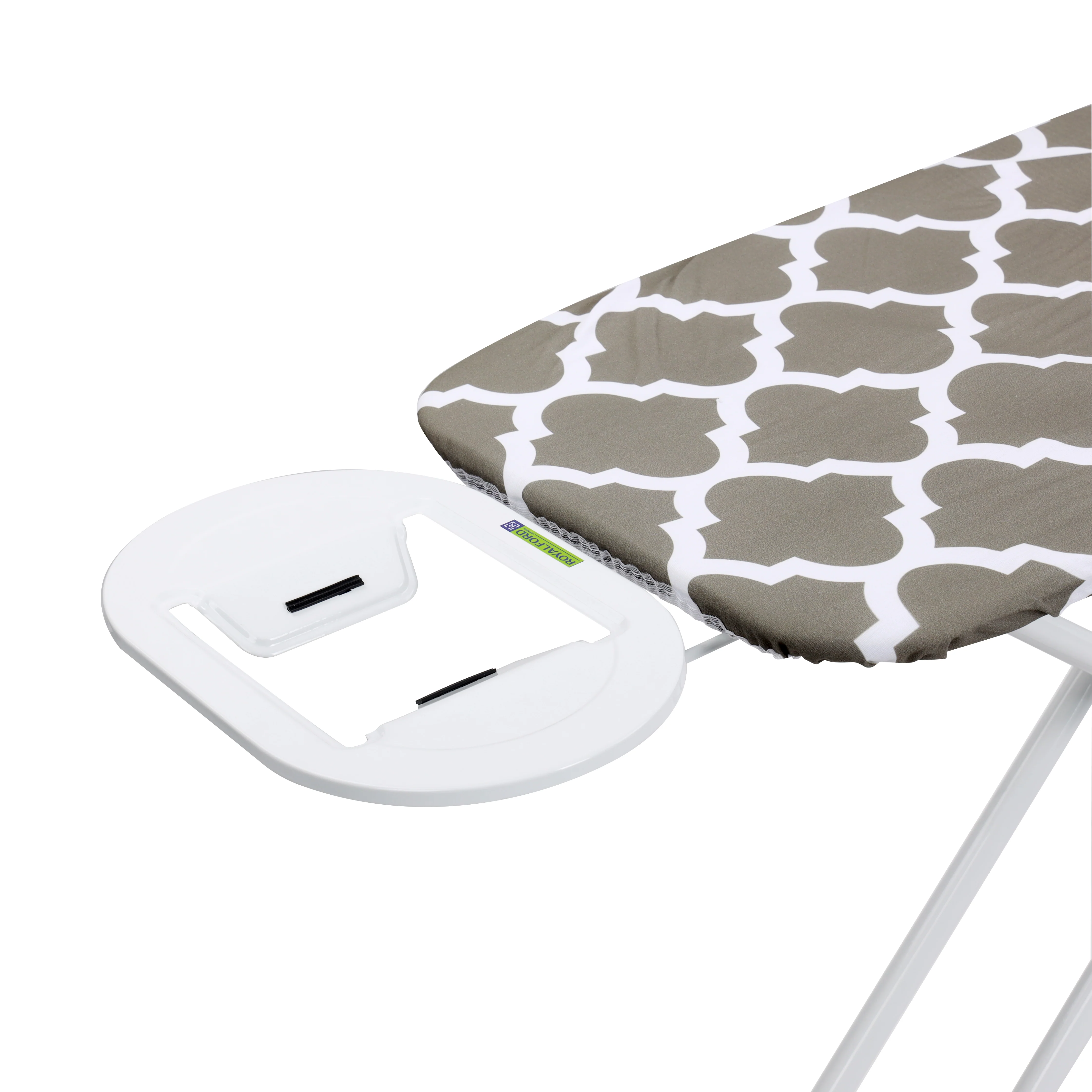 Royalford Angelo Ironing Board RF10090 | Adjustable Height Heavy Duty Ironing Board | 100% Cotton Cover | 8mm Foam Padding | Foldable Steel Frame | Perfect for Home Use - Image 5