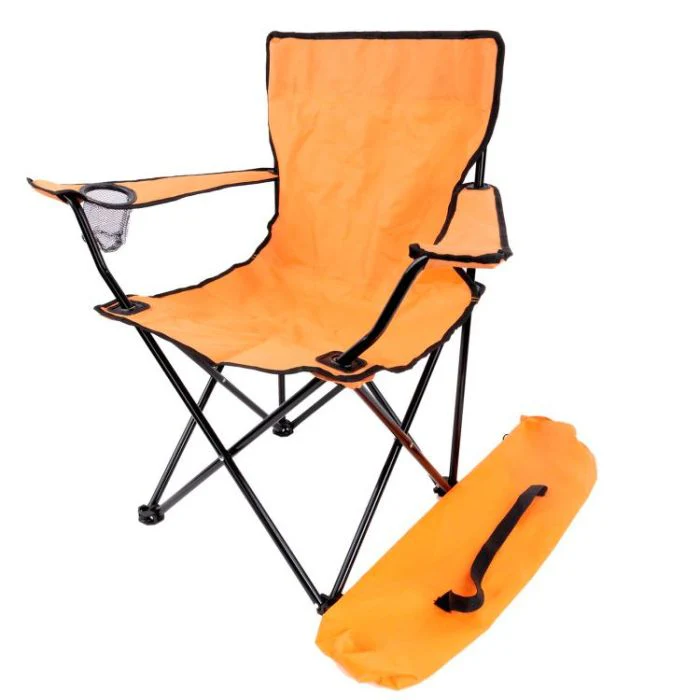 Royalford Camping Chair with Carrying Bag Foldable - Compact, Foldable & Heavy Duty Frame | Cup Holder, Storage Pocket | Shoulder Travel Bag, with 265Lbs Capacity | Ideal for Outdoor, Festival, & Beach Use - Image 3