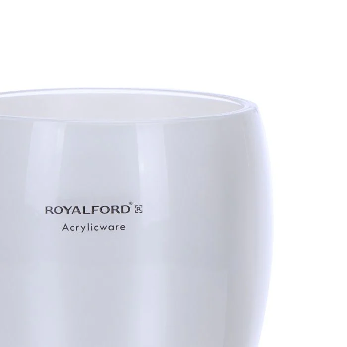 Royalford F1954AG4 400ml Acrylic Glass 4Pcs Set, 4pieces - Water Cup Drinking Glass |Dishawaher Safe| Curved Surface comfortable Handling Ideal for Party Picnic BBQ Camping Garden - Image 4