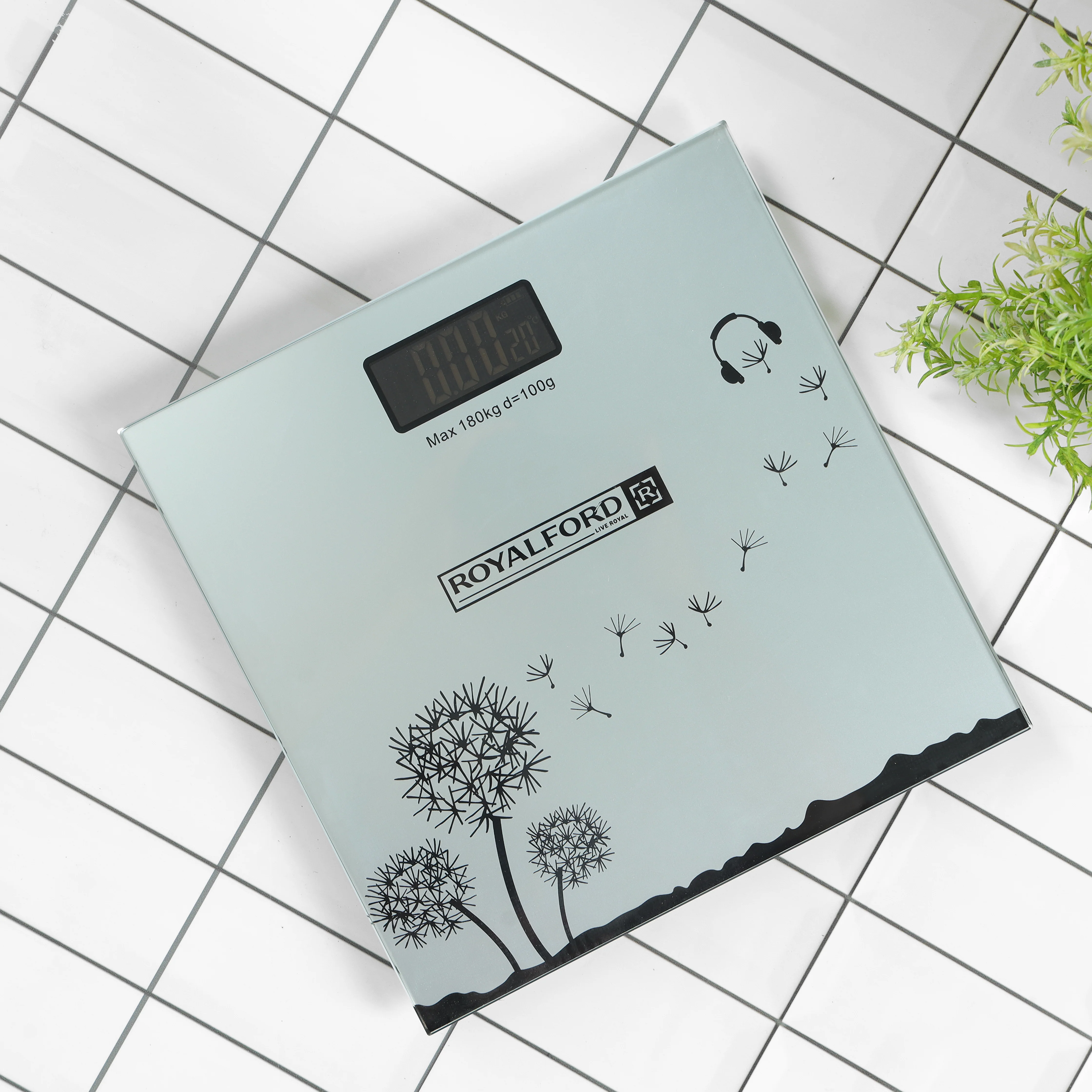 Royalford Health Scale RF10502 | 180kg Digital Body Scale | High Precision 100g Graduation| Sleek Design | Durable Construction | Easy-to-Read Display for Home and Gym - Image 2
