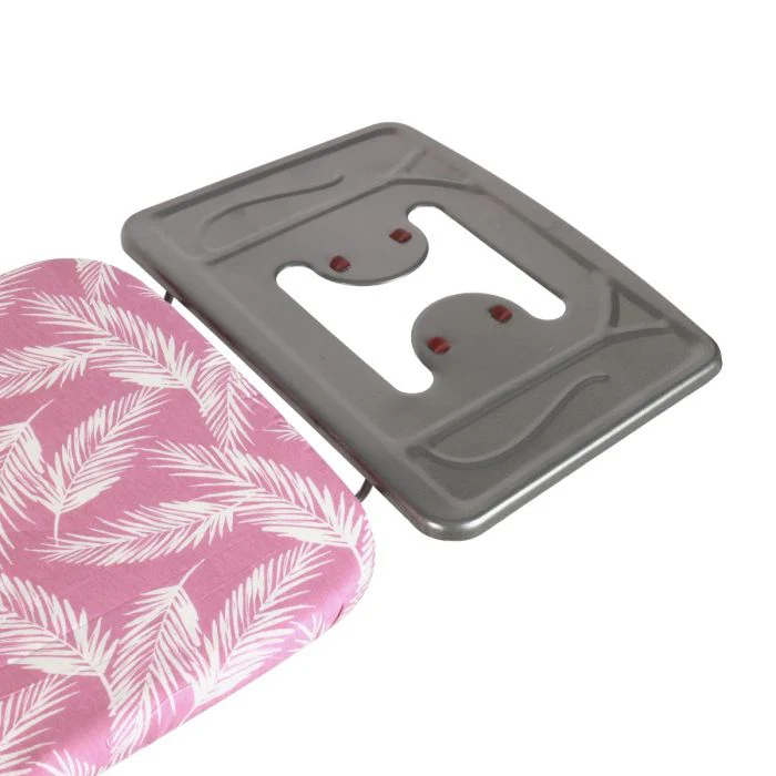 Royalford Ironing Board- RF11914| Ironing Table with Monoblock Metal Base| Ironing Table with Iron Rest and Adjustable Height Mechanism| Heat Resistant 100% Cotton Cover, Non-Slip Legs| 114x33 cm, Perfect for Home, Hotel, Apartments, Hostel, Etc.| Pink an - Image 5