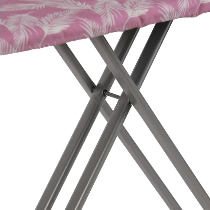 Royalford Ironing Board- RF11914| Ironing Table with Monoblock Metal Base| Ironing Table with Iron Rest and Adjustable Height Mechanism| Heat Resistant 100% Cotton Cover, Non-Slip Legs| 114x33 cm, Perfect for Home, Hotel, Apartments, Hostel, Etc.| Pink an - Image 6