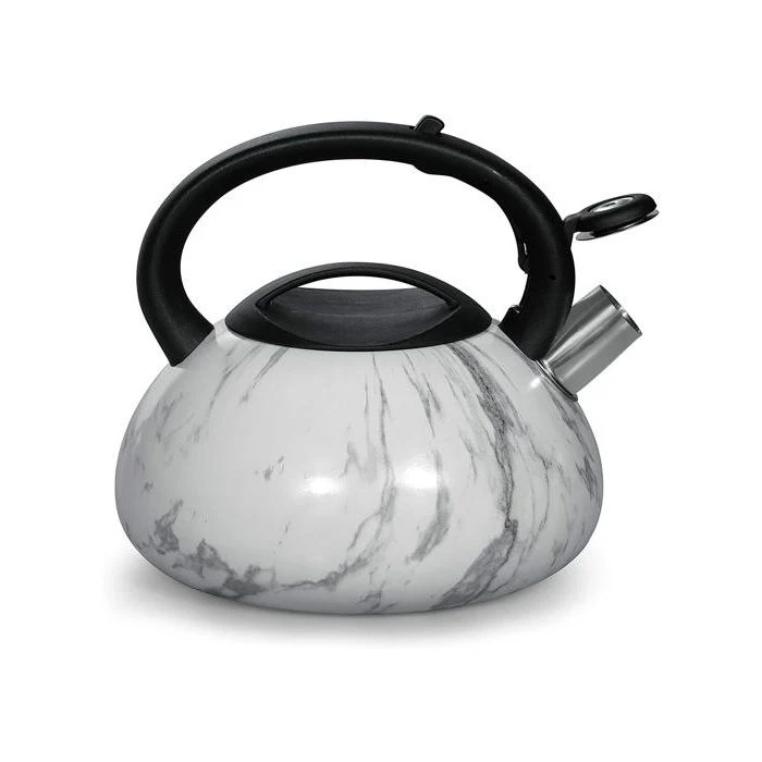 Royalford Marble Designed Whistling Kettle RF9668 | 3000 ML Capacity | Stainless Steel| Induction Compatible| Heat-Resistant Handle & Dishwasher-Safe | Stylish Design - Image 3