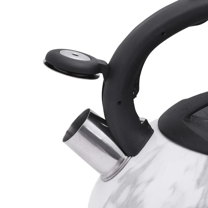 Royalford Marble Designed Whistling Kettle RF9668 | 3000 ML Capacity | Stainless Steel| Induction Compatible| Heat-Resistant Handle & Dishwasher-Safe | Stylish Design - Image 5