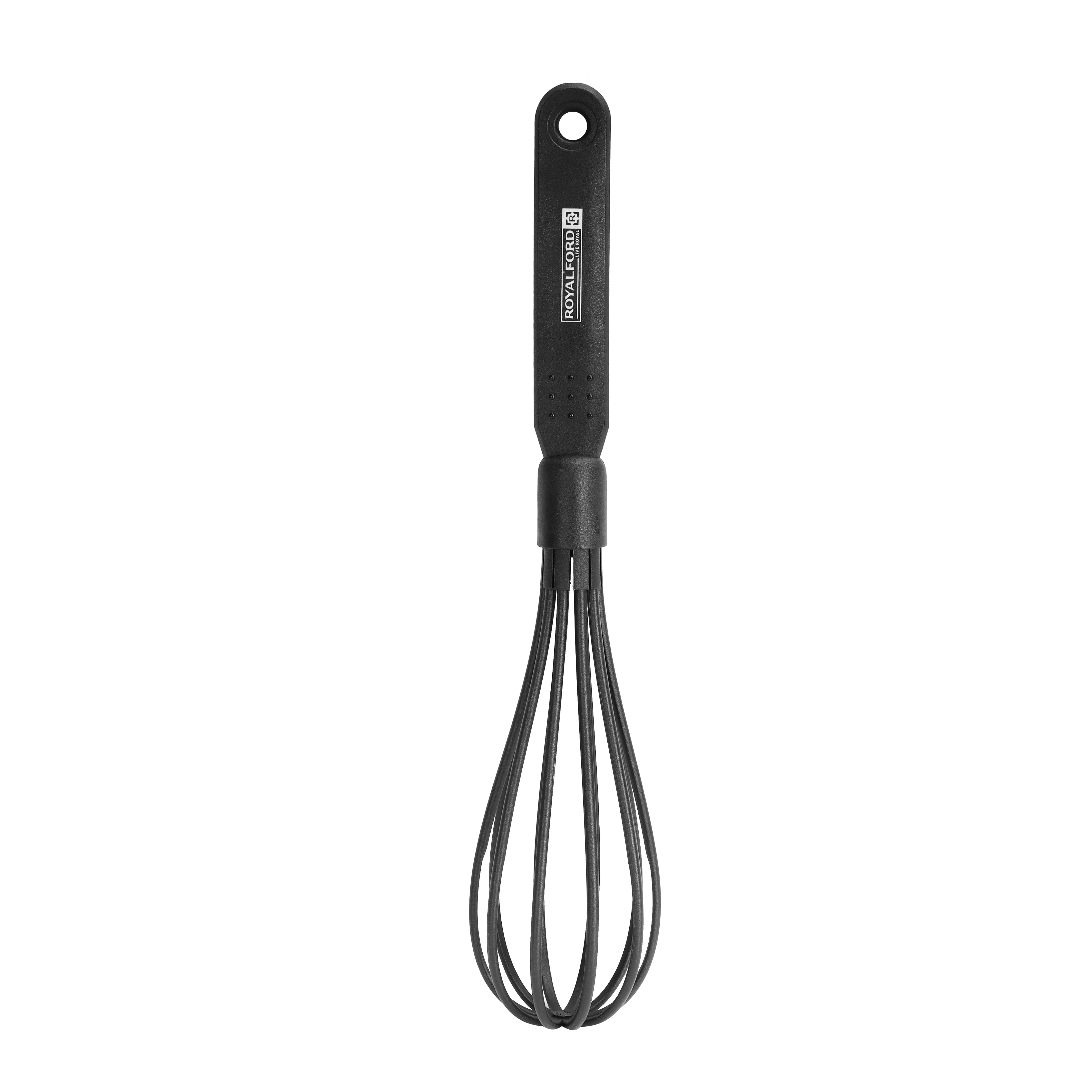 Royalford Nylon Whisk RF1200-W |Heat Resistant Non-Stick Balloon Whisk | Ergonomic Handle| Durable Kitchen Tool for Mixing, Beating  & Blending Ingredients Easily - Image 2