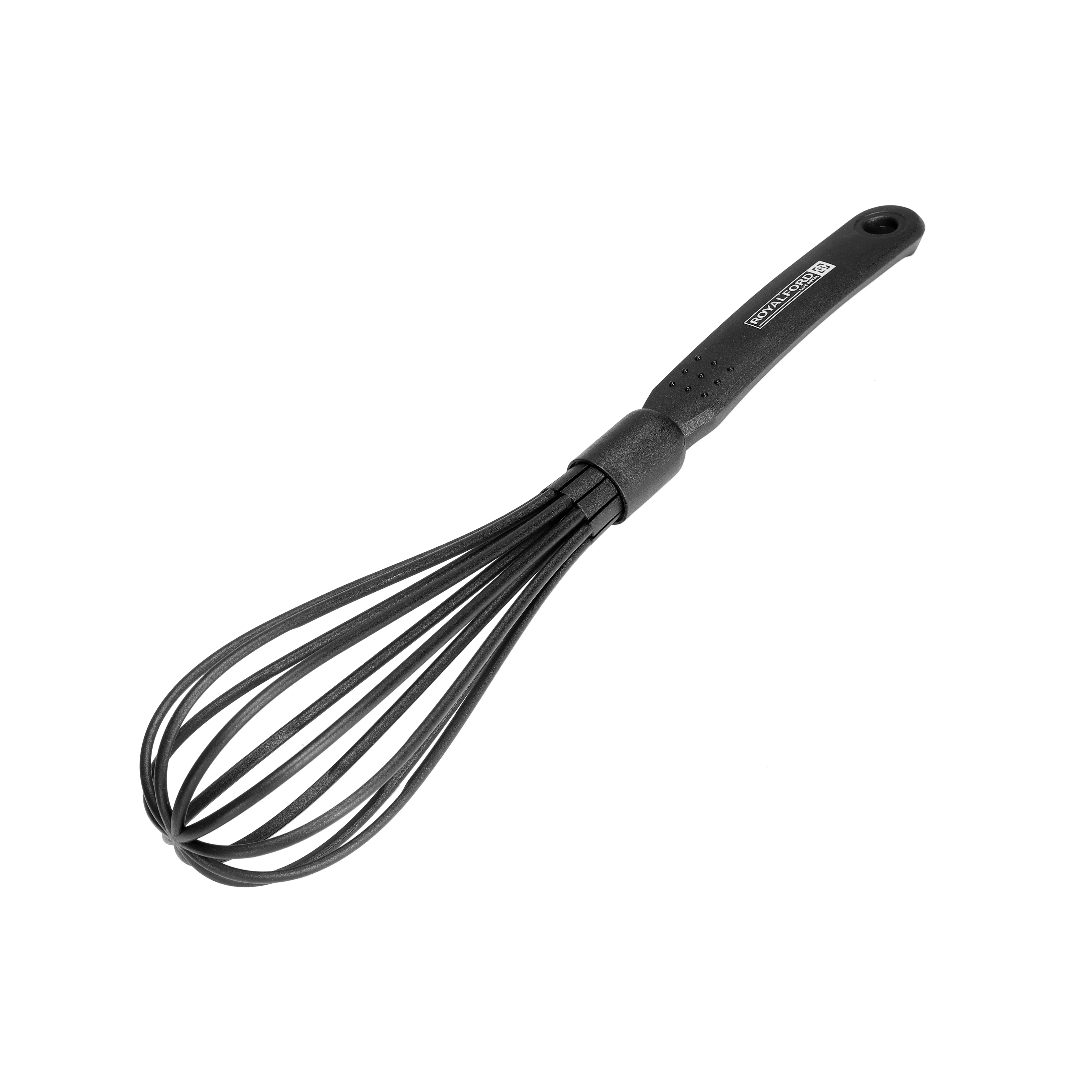Royalford Nylon Whisk RF1200-W |Heat Resistant Non-Stick Balloon Whisk | Ergonomic Handle| Durable Kitchen Tool for Mixing, Beating  & Blending Ingredients Easily - Image 3