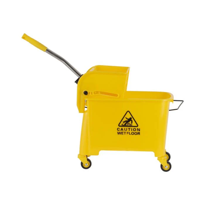 Royalford Professional Mop Wringer Trolley | 20L Heavy-Duty Bucket| Hands-Free Wringing| 360° Rotating Wheels & Stainless Steel Handle| Perfect  for Commercial Use - Image 3