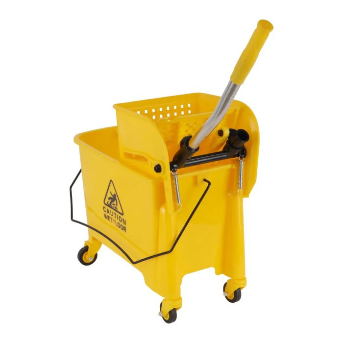 Royalford Professional Mop Wringer Trolley | 20L Heavy-Duty Bucket| Hands-Free Wringing| 360° Rotating Wheels & Stainless Steel Handle| Perfect  for Commercial Use - Image 4