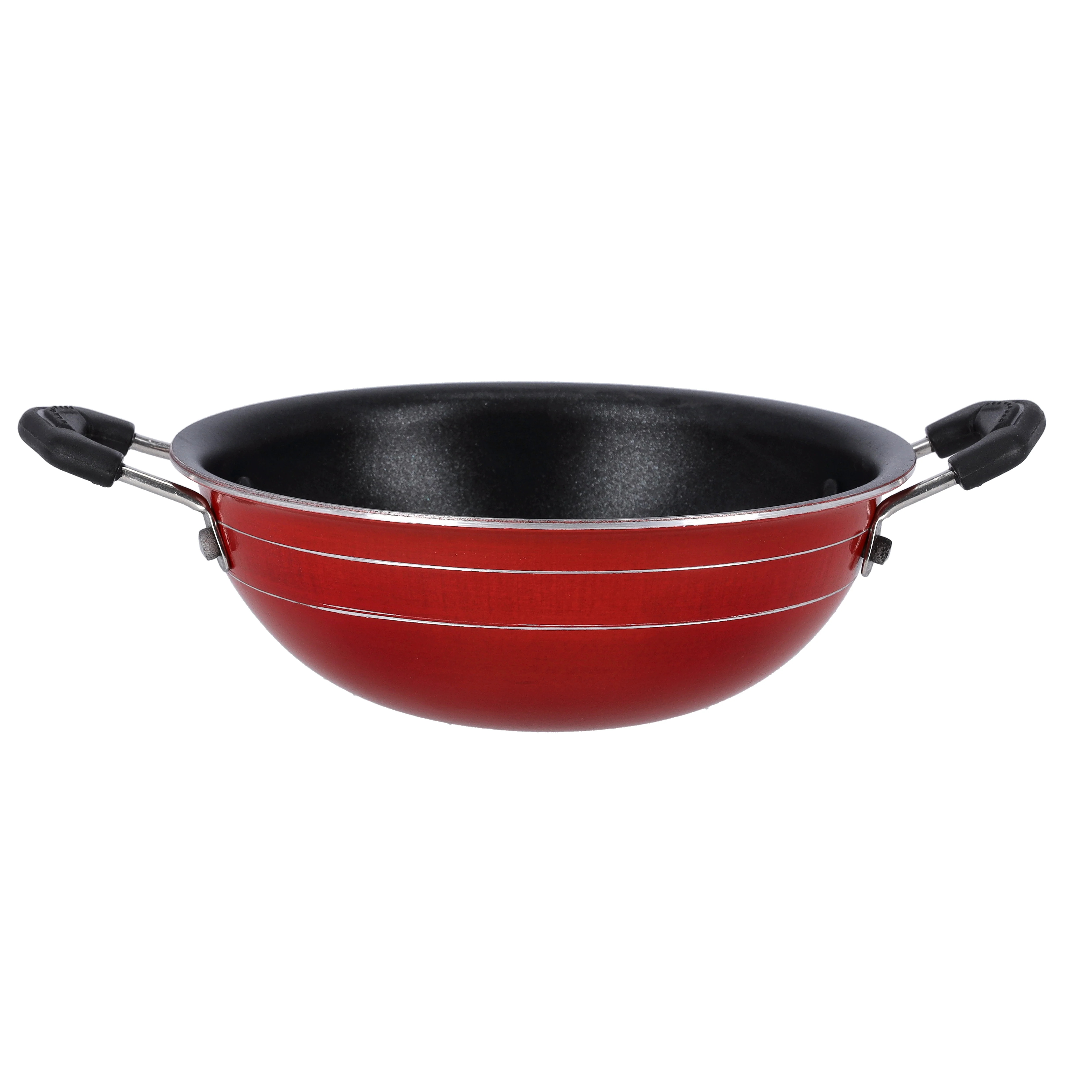 Royalford RF10005 26cm Non-Stick Mini Kadai | Stainless Steel Lid | DuPont Coated Aluminium Body | 2.6mm Thick | Cool-touch handles with knob | PFOA Free Cookware - Image 4