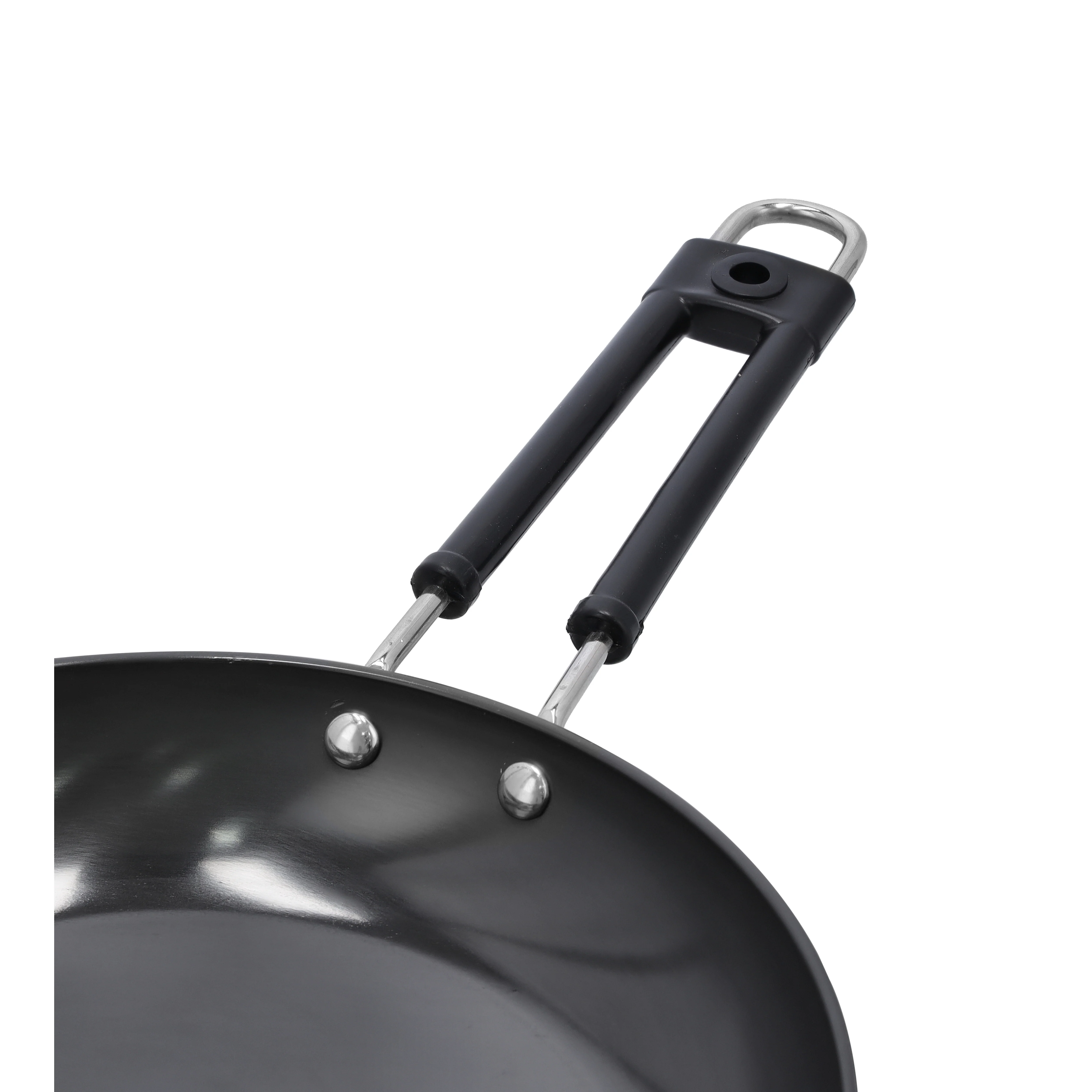 Royalford RF10010 Hard Anodized Frypan | 24cm | Heavy Gauge Virgin Aluminium | 3 Layer Durable Construction | 3mm Thickness | Even Heat Distribution| Ergonomic Handle - Image 5