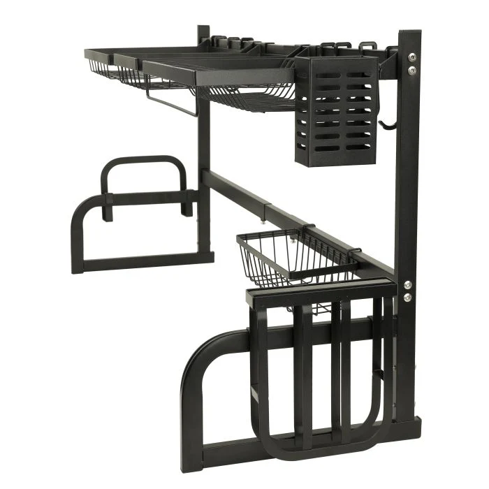 Royalford RF10023 Over-Sink Draining Rack | 8-in-1 Adjustable Kitchen Dish Drying & Storage Organizer | Plate, Bowl, Glass & Knife Holders |  Durable Iron Construction - Image 3