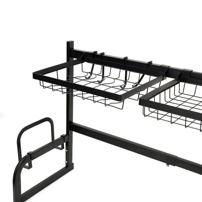 Royalford RF10023 Over-Sink Draining Rack | 8-in-1 Adjustable Kitchen Dish Drying & Storage Organizer | Plate, Bowl, Glass & Knife Holders |  Durable Iron Construction - Image 5