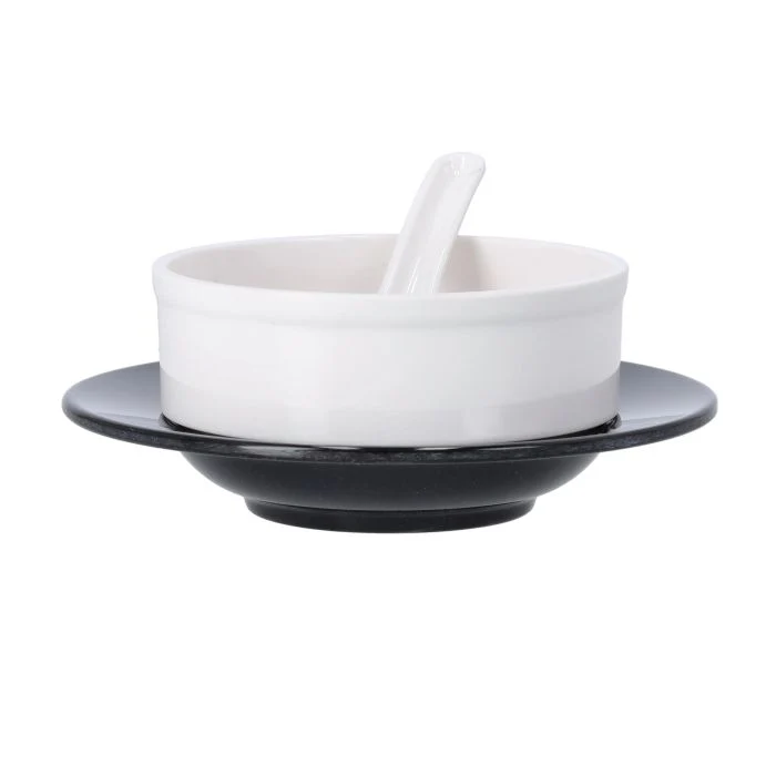 Royalford RF10061 12-Piece Premium Melamine Soup Bowl Set |  Soup Bowls + Linear Bowls + Soup Spoons | Durable, Stylish & Heat-Resistant Serving Set for Soups & Starters - Image 4