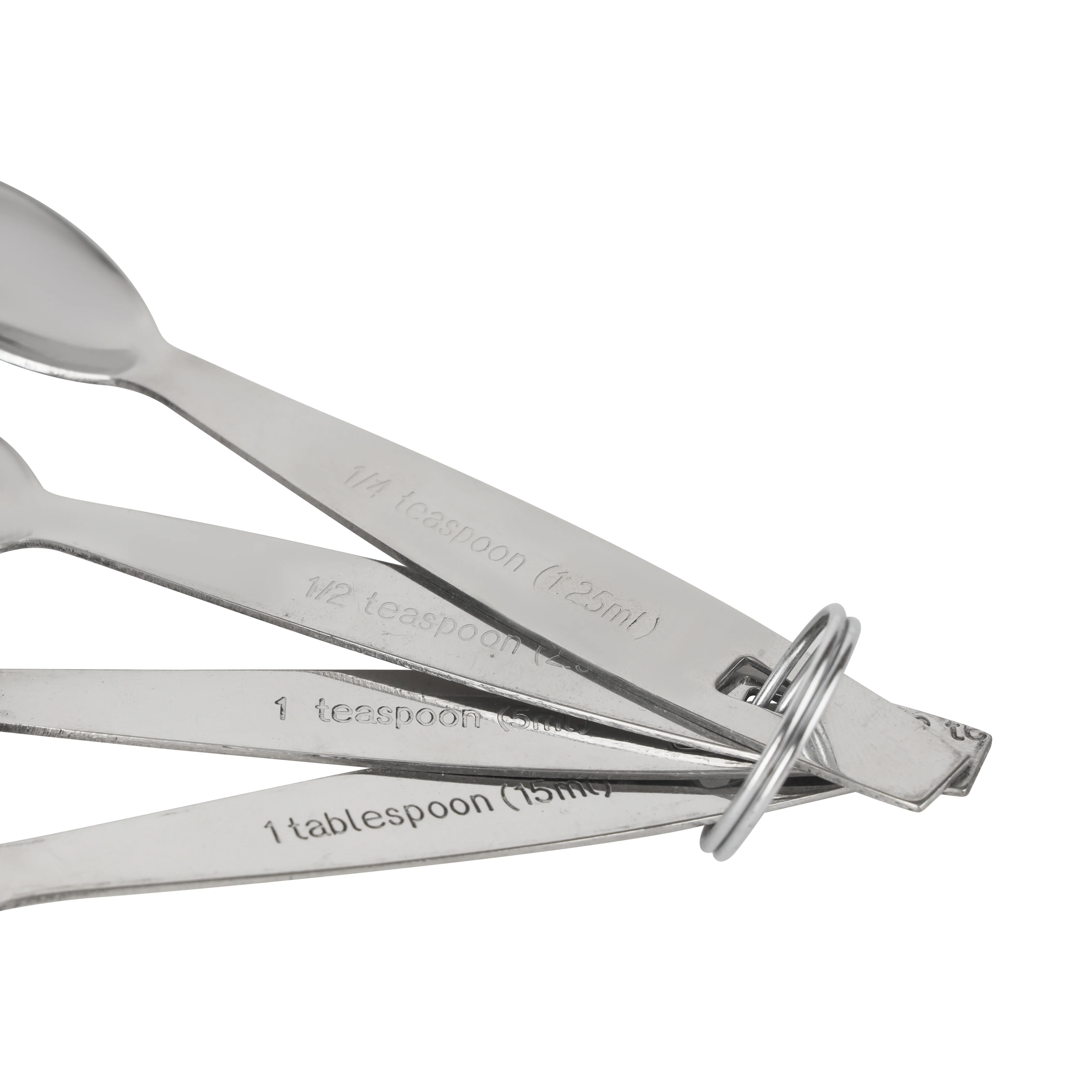 Royalford RF10064 Stainless Steel Measuring Spoon Set| 4-Piece Precision Measuring Spoons for Cooking & Baking | Engraved Markings| Polished Finish for Dry & Liquid Use - Image 4