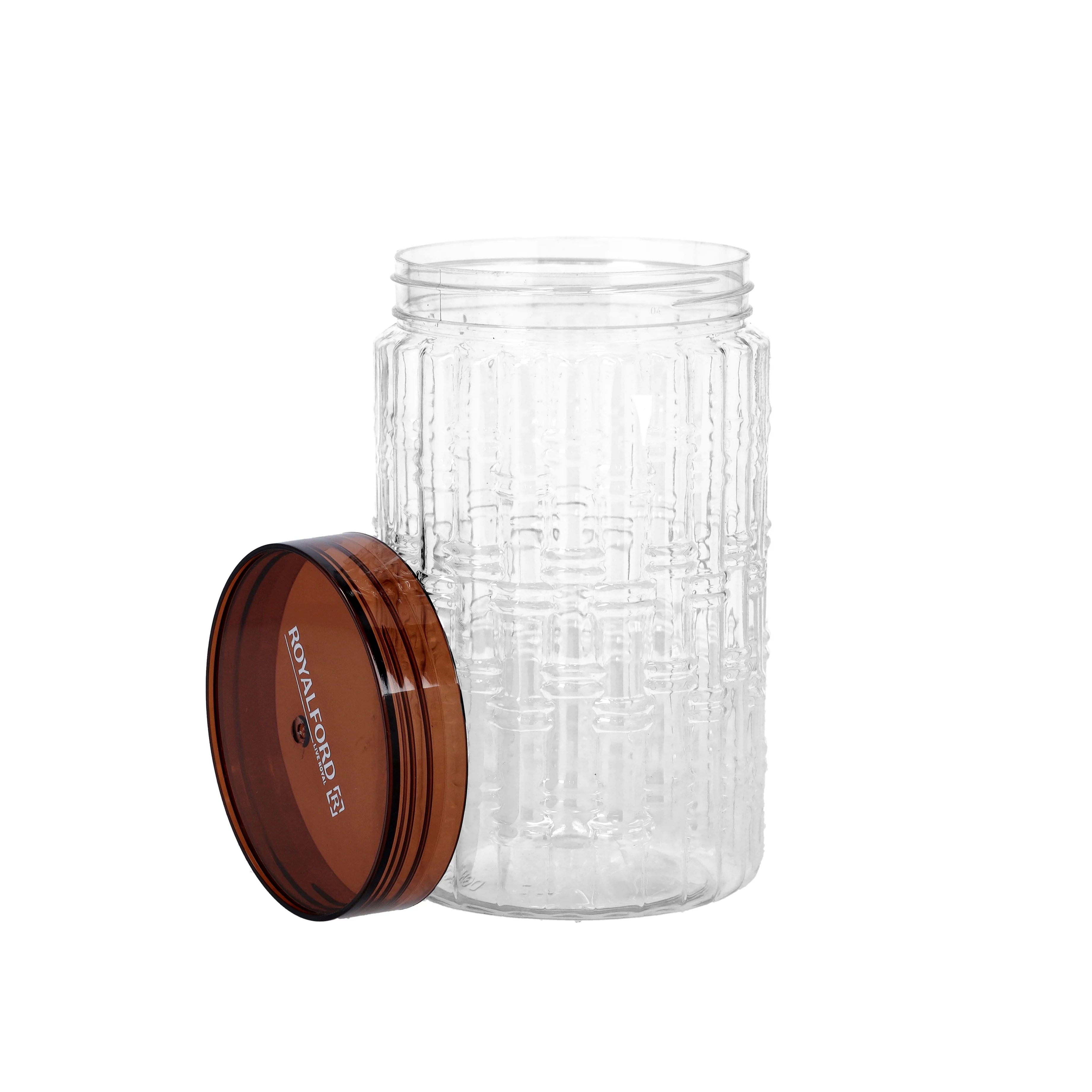 Royalford RF10074 Christy Clear Canister 500ML | Airtight Food Storage Jar |Durable Transparent Kitchen Container | Secure Leak-Proof Lid for Safe & Hygienic Storage - Image 2