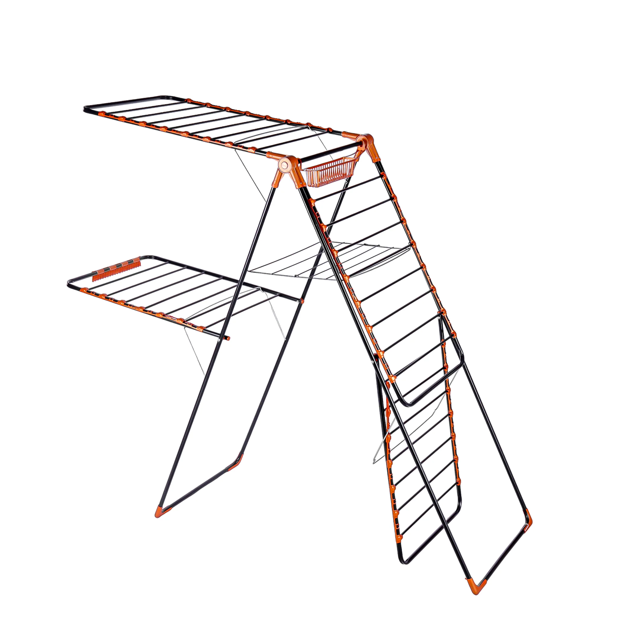 Royalford RF10121 EXI 5 Layer Jumbo Cloth Dryer | Heavy-Duty Foldable Multi-Level Clothes Drying Rack | Rust-Proof | Steel Frame| Space Saving Design for Home use - Image 3