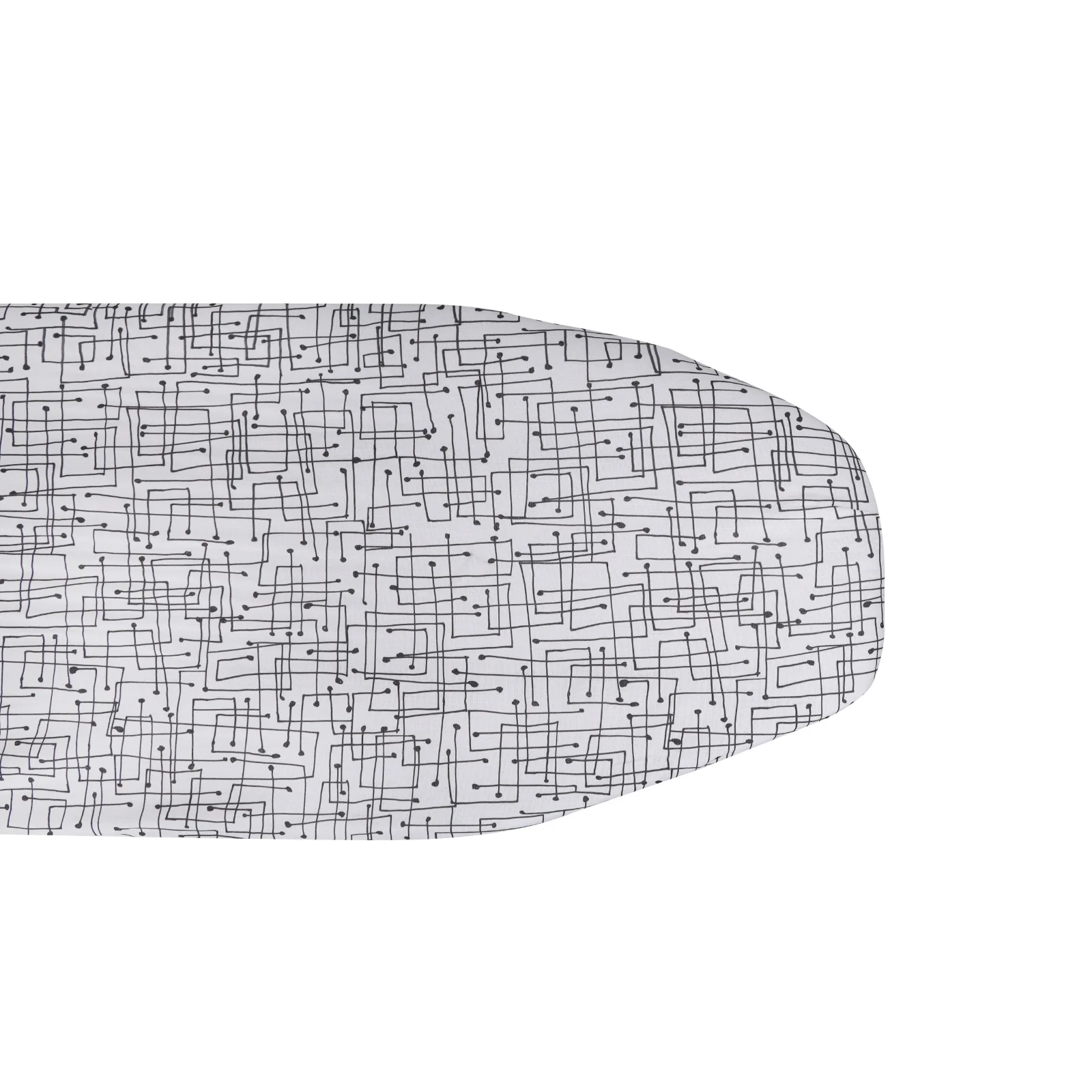 Royalford RF10122 Spring Ironing Board | Foldable Iron Board | 100% Cotton Cover | Foam Padding | Stable Metal Frame | Iron Rest & Space Saving Design |Modern Pattern - Image 4