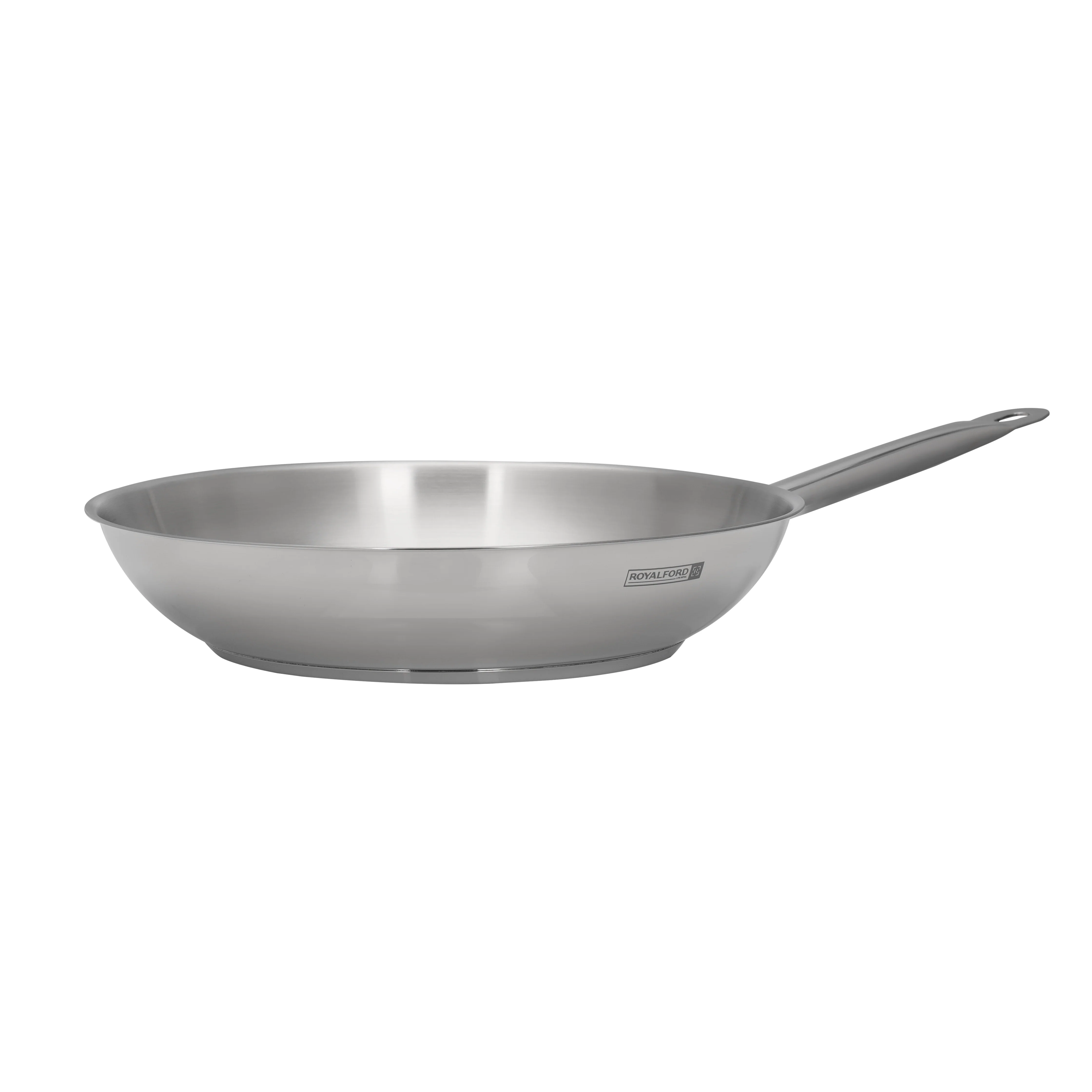 Royalford RF10130 24cm Stainless Steel Frypan | 3 Layer Extra Thick Base | Induction Compatible Cookware | Strong Handle | Durable Construction for Everyday Cooking - Image 2