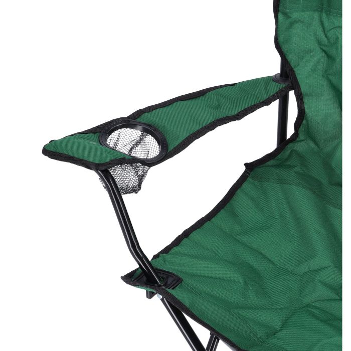 Royalford RF10133 Camping Chair| Folding Outdoor Chair with Integrated Cup Holder| Heavy Duty Steel Frame| Waterproof 600D Polyester Portable Chair for Camping & Travel - Image 4