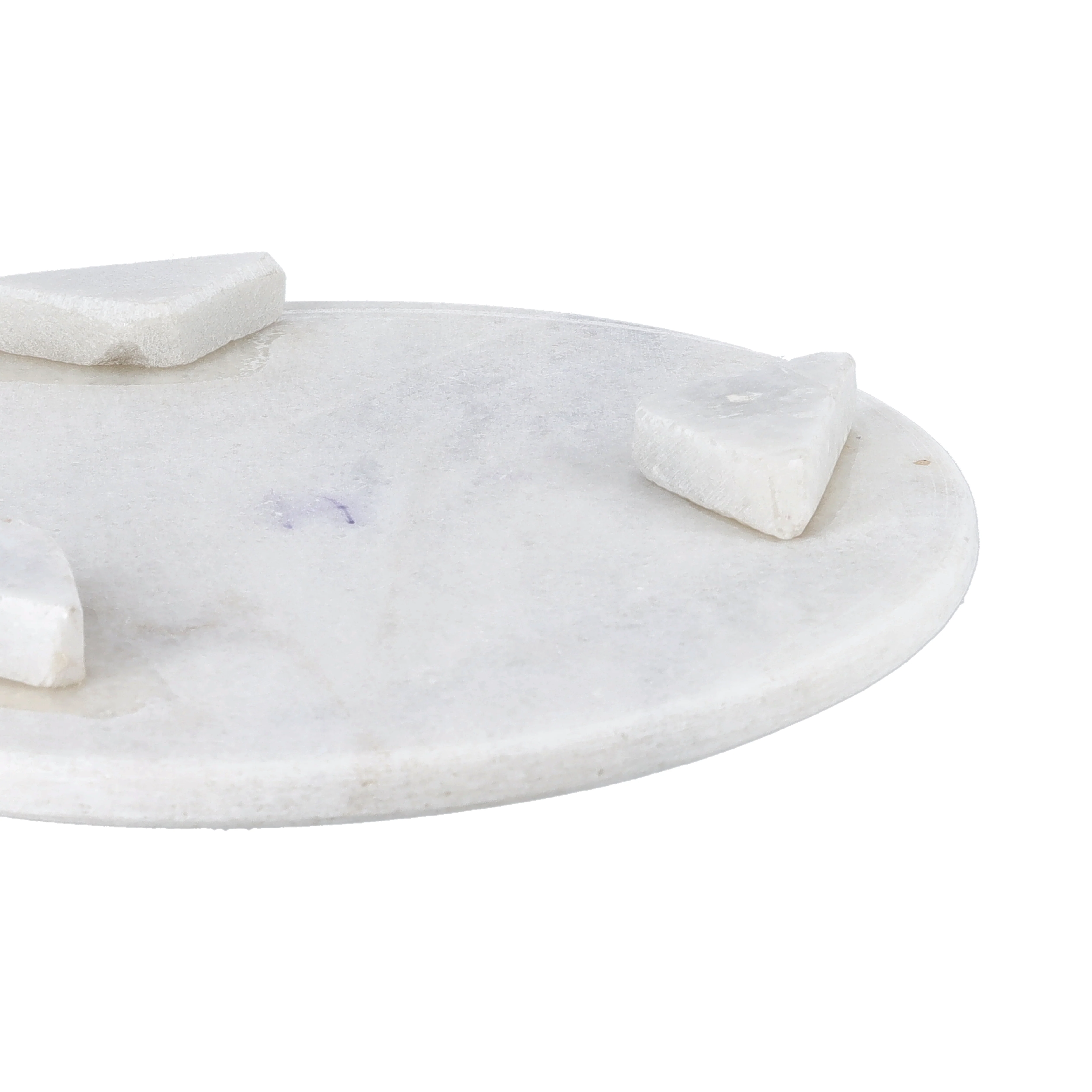 Royalford RF10140 Marble Chapati Table | 100% Natural White Marble Rolling Board for Roti, Chapati & Paratha | Heavy Duty Round Chapati Table | Heavy & Stable Base - Image 3