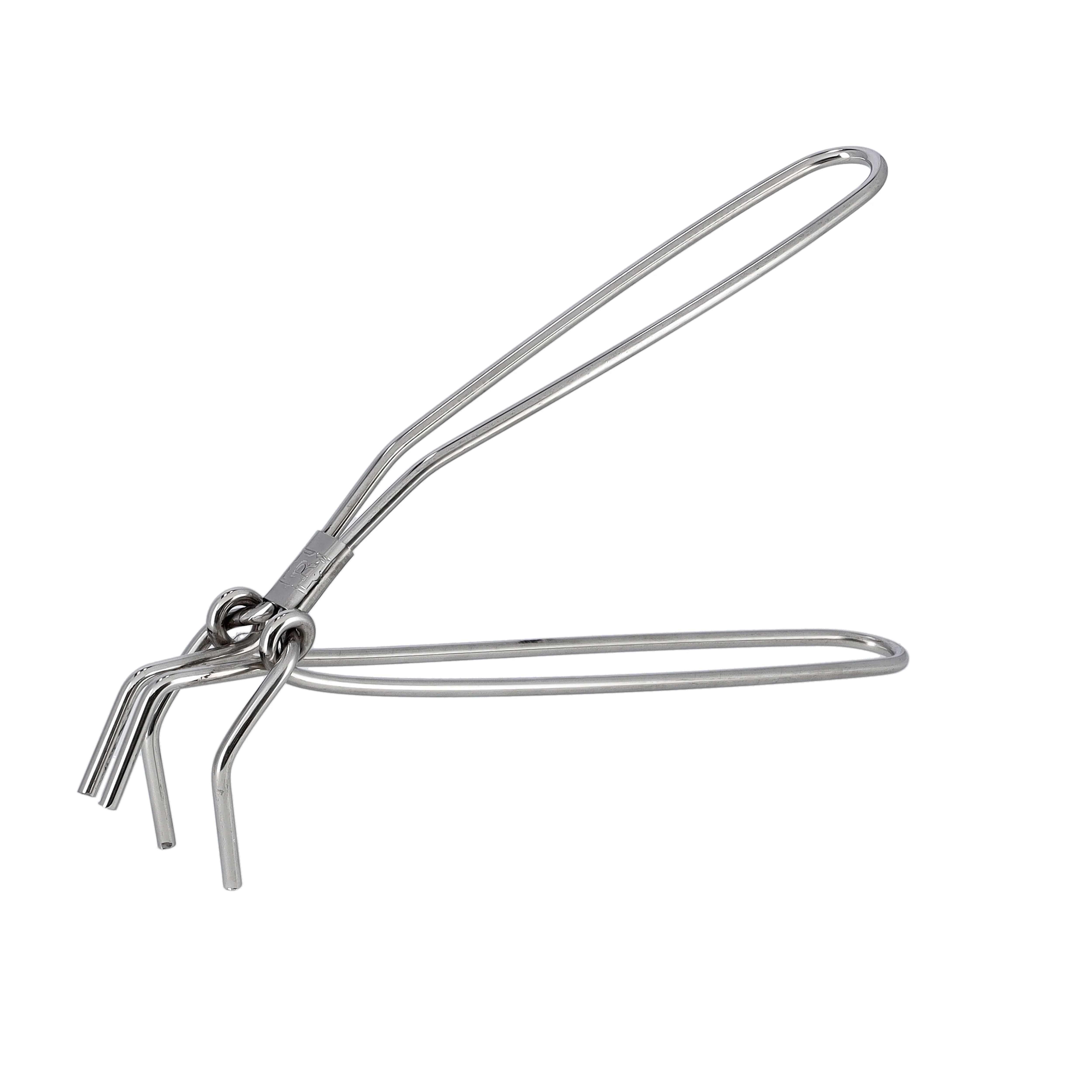 Royalford RF10144 Doctor Pakkad stainless steel kitchen tongs| strong grip and heat-resistant | Durable, ideal for safely handling hot cookware, for daily uses| - Image 3