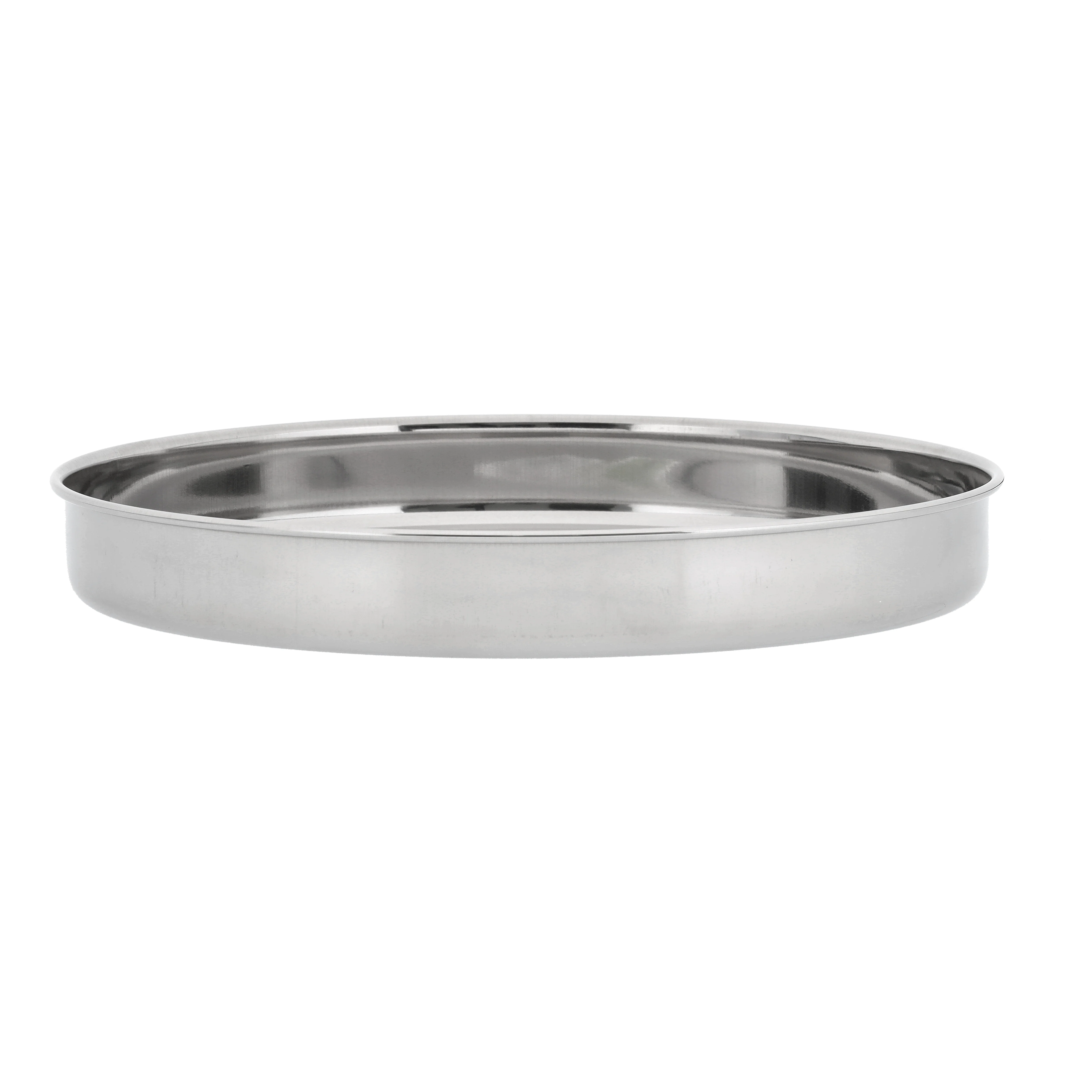 Royalford RF10160 Stainless Steel Khumcha Plate  28CM | Heavy Duty Round Serving Plate| Mirror Finish Rust Resistant Food Grade Dinner Plate for Home & Catering Use - Image 2